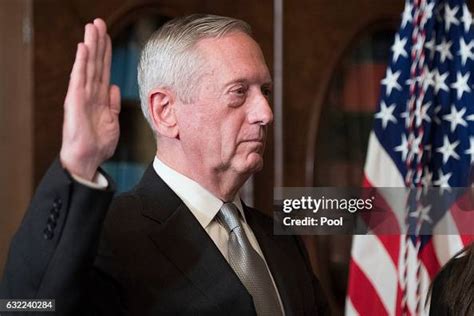 Marine Corps General James Mattis Is Sworn In As Defense Secretary By