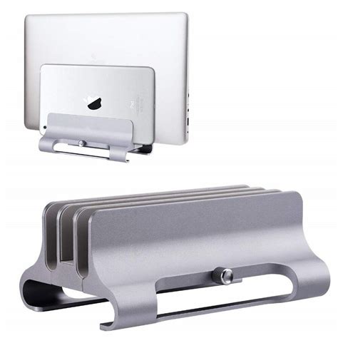 Aluminium Alloy Vertical Laptop Stand Desktop Notebook Holder 12 32mm