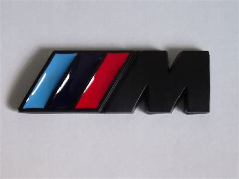 Emblemat znaczek logo na błotnik BMW MPOWER 45x15 mm czarny 653421 za