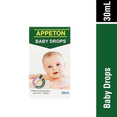 Appeton Baby Drops 30ml With Multivatiamins Lysine Hci Taurine