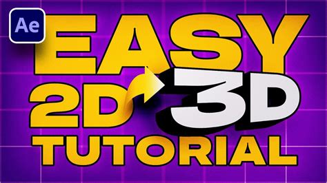 Easy 2d To 3d In After Effects