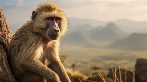 Premium Ai Image Baboon