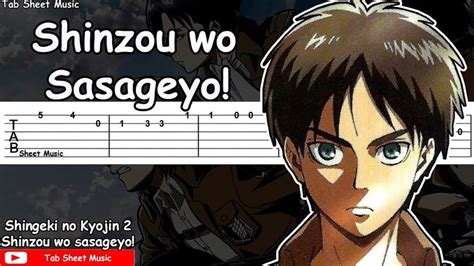 Shingeki No Kyojin Season 2 Op 1 Shinzou Wo Sasageyo Guitar Tutorial