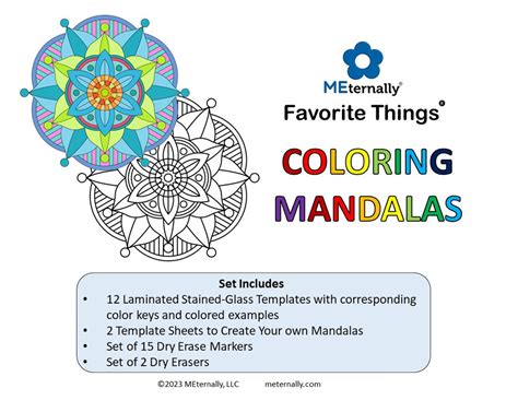 Coloring Collection - Mandalas & Color by Numbers Collection – MEternally