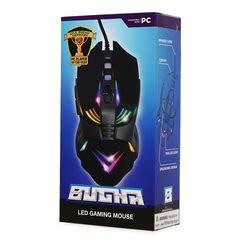 Bugha exclusive LED gaming mouse 7-key/7200 dpi usb wired for PC | let go & have fun