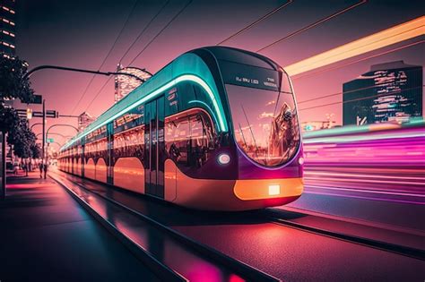 Premium Photo Electric Metro Subway Passenger In Modern Futuristic