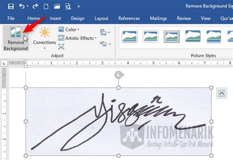 Cara Menghapus Background Tanda Tangan Di Word Dan Excel Info Menarik