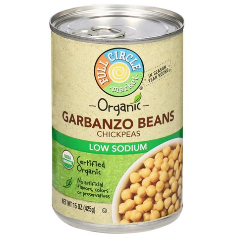 Full Circle Organic Garbanzo Beans Products Lowes Foods To Go