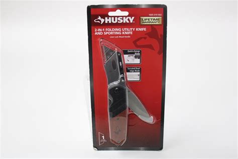 Husky 2 In 1 Folding Utility Knife And Sporting Knife Property Room