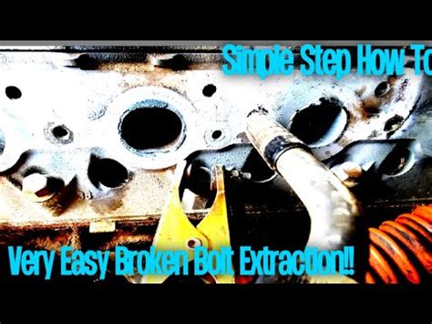 How To Remove Broken Exhaust Studs Very Easy Youtube