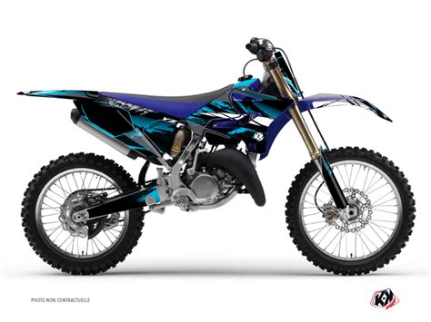 Yamaha Yz Dirt Bike Techno Graphic Kit Blue Kutvek Kit Graphik