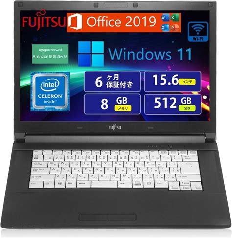 Jp 【整備済み品】 富士通ノートパソコン Fujitsu Lifebook A576第6世代 インテル®