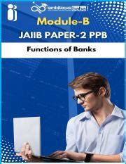 JAIIB 2023 PPB Paper 2 Module B Functions Of Banks Pdf Ambitiousbaba