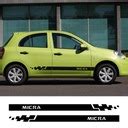 2 sztuk dla Nissan Micra k11 k12 k13 k14 spódnica drzwi samochodu