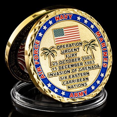 Operation Urgent Fury Invasion Of Grenada Challenge Coin