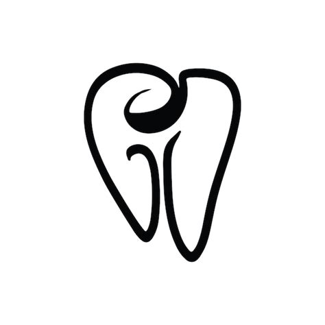 Vektorvorlage für das design des dental logoskreatives zahnarzt logo