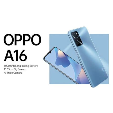 OPPO A16 CPH2269 4GB 64GB BLUE SILVER Shopee Malaysia