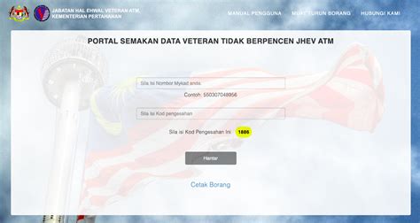 Veteran Atm Tidak Berpencen Daftar Dengan Jhev Untuk Dapat Bkk Rm