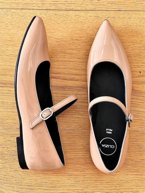 MILVA VERNICE NUDE Ballerine Vera Pelle Scarpe