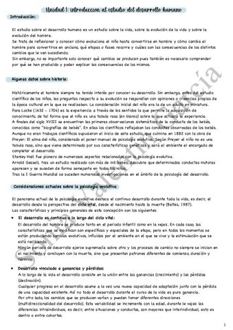 U Introduccion Al Estudio Del Desarrollo Humano Wuolah Pdf