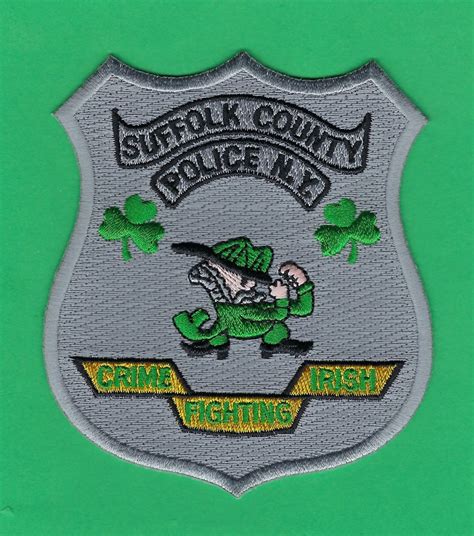 Suffolk County Police Crime Fighting Irish Patch Erin Go Etsy