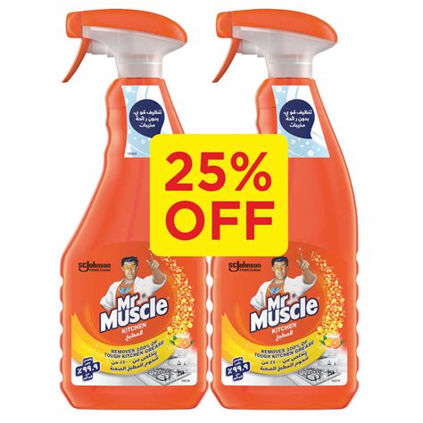 Mr Muscle Kitchen Cleaner Orange Value Pack 2 X 500 Ml Online At Best