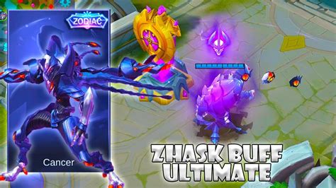 Zhask New Buff Ultimate For Zodiac Skin Cancer Mobile Legends