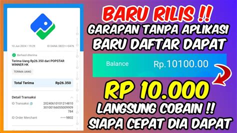 APK NO 1 BARU RILIS DAFTAR DAPAT RP10 000 SALDO APK PENGHASIL SALDO