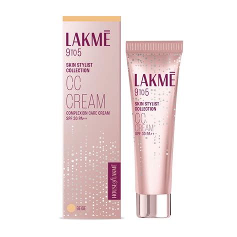 Lakme 9 To 5 Complexion Care Face CC Cream, Beige, SPF 30 (30 g ...