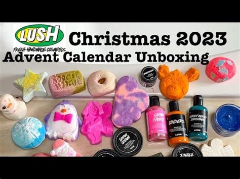 Lush Christmas 2023 collection Advent Calendar Gift Set Unboxing ...