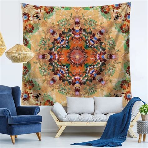 Tenture Murale Tapestry Mandala Wall Hanging Louts Mandala Wall Decor