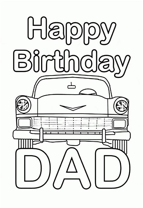 Happy Birthday Dad Printable Cards