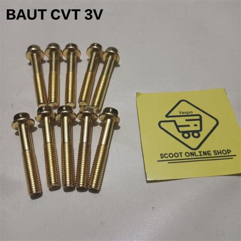 Jual Baut Cvt Vespa Lx S Sprint Primavera Gts V V Iget Gold Shopee