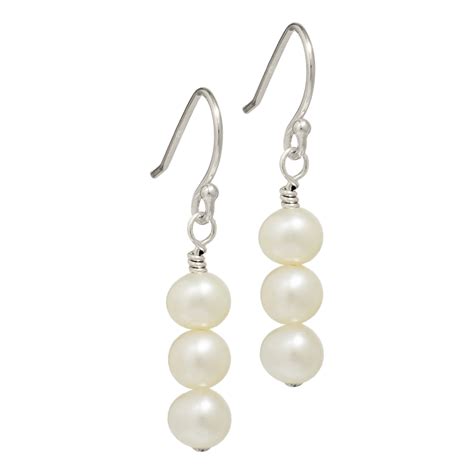 Biba Rose Pearl Jewellery Freshwater Pearl Earrings