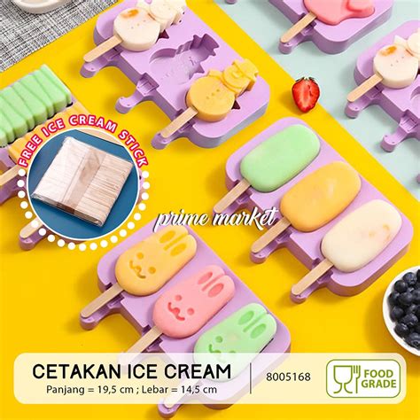 Jual Cetakan Es Krim Stik Silikon Cetakan Puding Cetakan Ice Cream