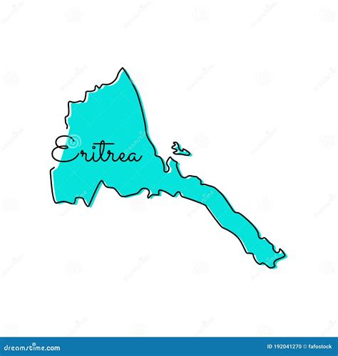 Map Of Eritrea Vector Design Template Stock Vector Illustration Of