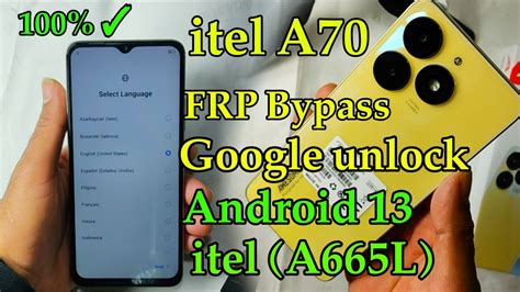 Itel A70 Google FRP Bypass Itel A665L Android 13 Google Account 100