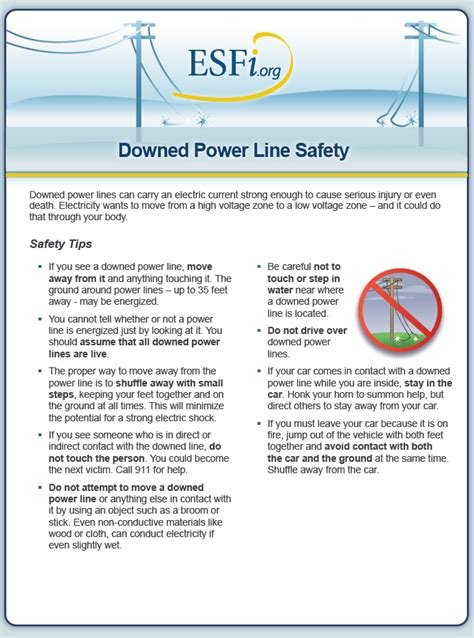 Downed Power Lines Electrical Safety Foundation