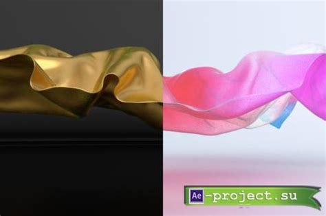 Videohive Cloth Tear Logo Reveal Gold And Colorfull 46131946