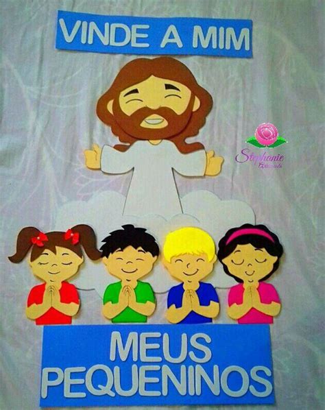 Painel Jesus E As Crian As Em Eva No Elo Jumilanda Artes