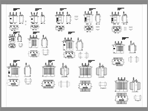 Transformadores Trif Sicos En Autocad Cad Mb Bibliocad