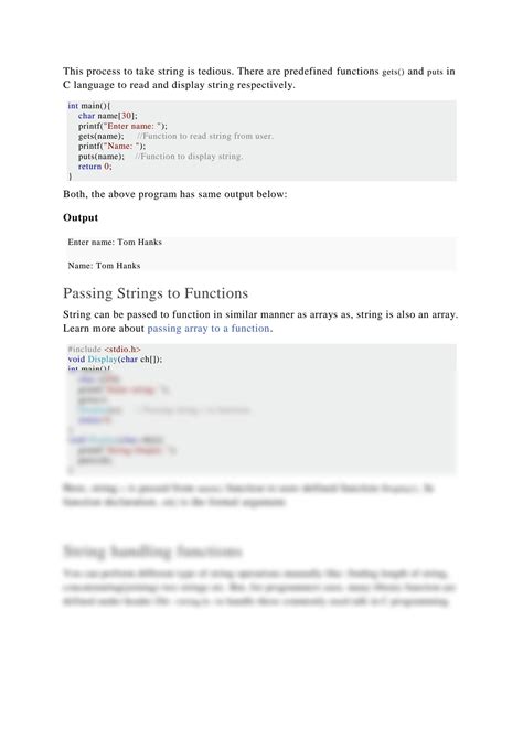 Solution String Manipulations In C Programming Studypool