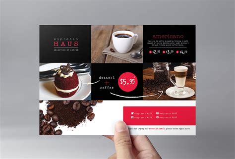 Cafe Menu Flyer Template in PSD, Ai & Vector - BrandPacks