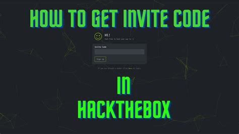 60 How To Get Invite Code In Hackthebox Eu Easily CTF YouTube