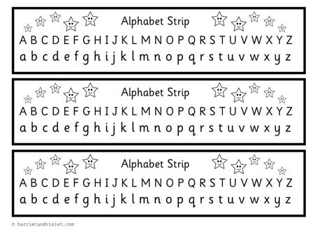 Printable Alphabet Strip