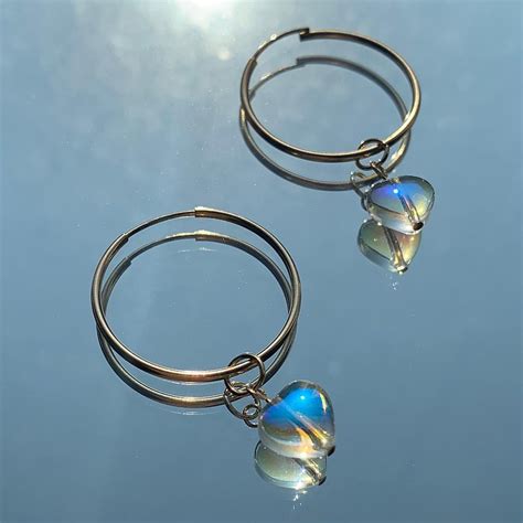 脆弱的心 耳圈 14k包金 Fragile Heart Hoops 14kgf 設計館 Quazar Studio 耳環耳夾