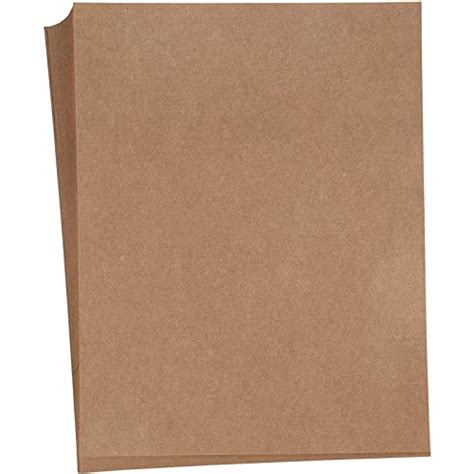 Brown Kraft Paper Cardstock Sheets For Invitations Menus Crafts 8 5