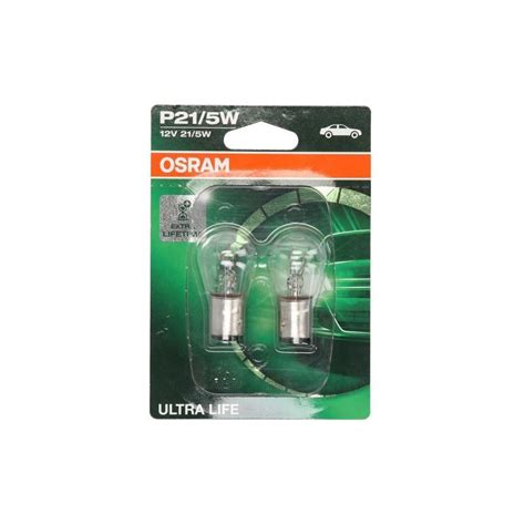 Glühlampe Sekundär OSRAM P21 5W Ultra Life 12V 5 21W 2 Stück für