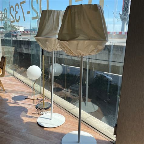 B Grade โคมไฟตั้งพื้น Md Flax Floor Lamp White Lounge Lovers