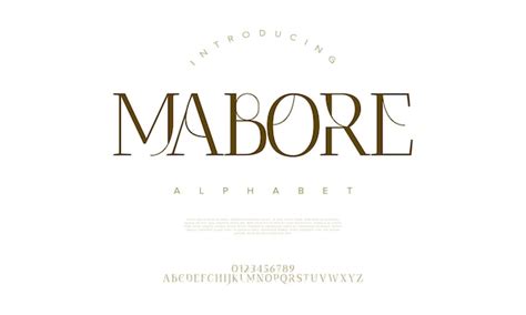 Mabore Lettres Et Chiffres De L alphabet élégant De Luxe Premium